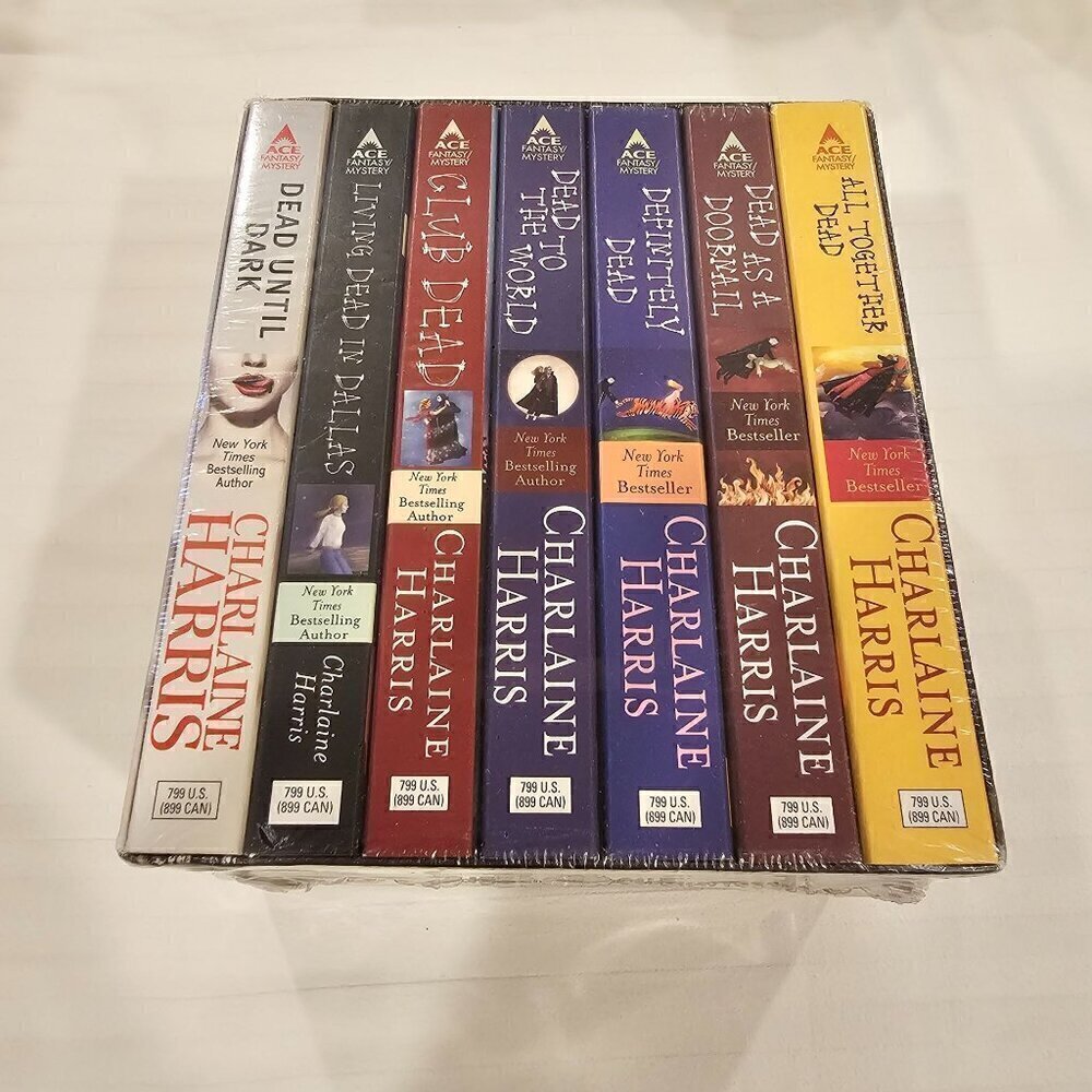Charlaine Harris Box Set Of 7 Sookie Stackhouse Novels HBO's True Blood